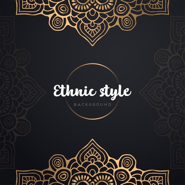 Gold background with mandala