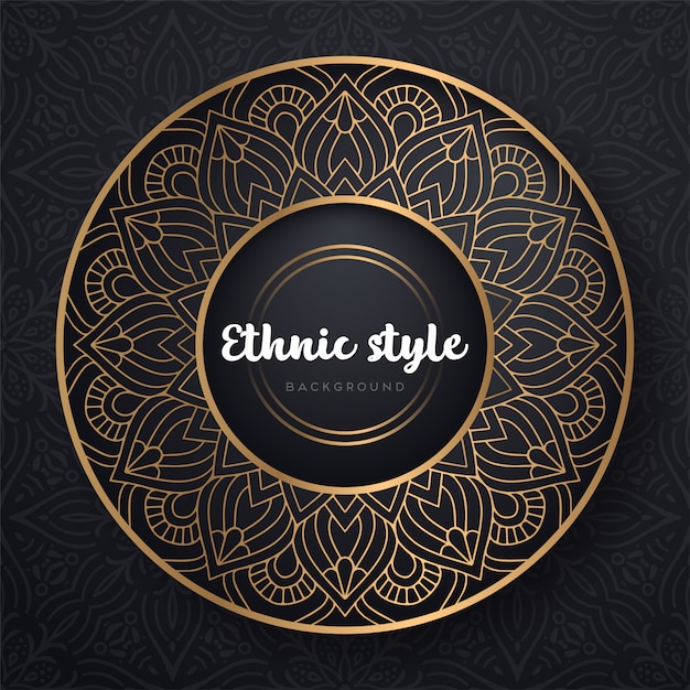 Gold background with mandala