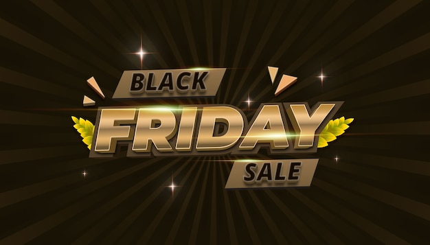 Gold Black Friday background