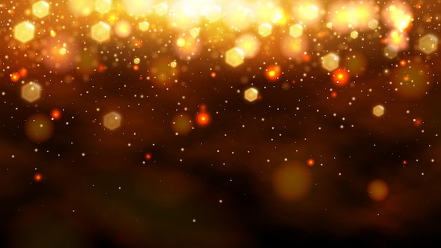 Gold bokeh abstract background. 