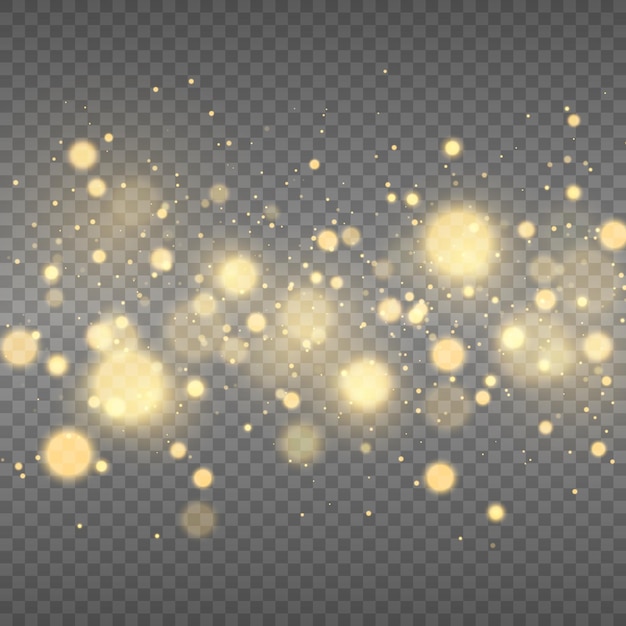 Gold bokeh blurred light Abstract background with bokeh effect Magic concept