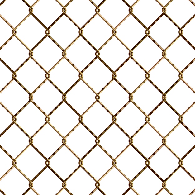 Gold Chain link fence 