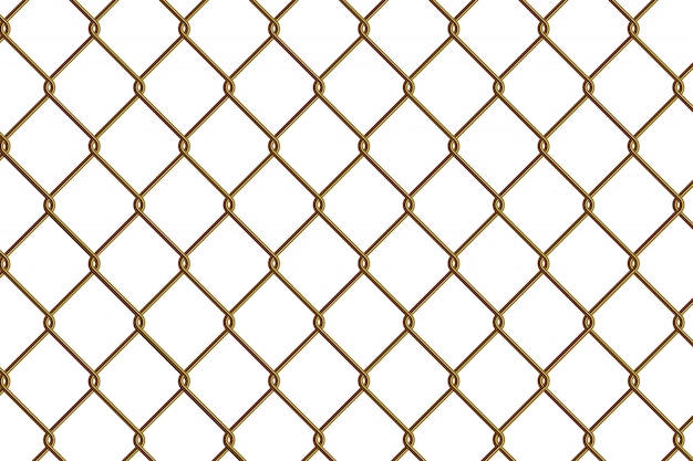 Gold Chain link fence