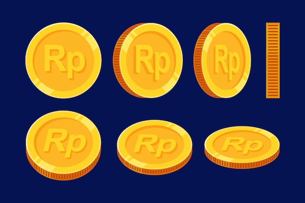 Gold Coin Rupiah Indonesian