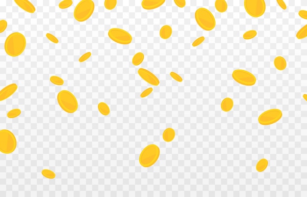 gold coins fall from the sky PNG money png coins