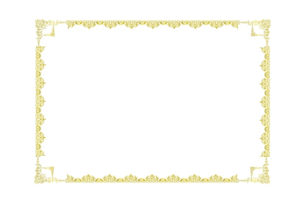 gold color frame for certificate card invited card wedding islamic frame pages use