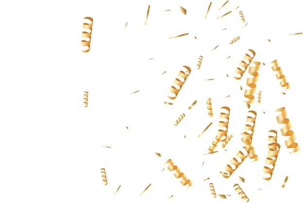 Vector gold confetti background.