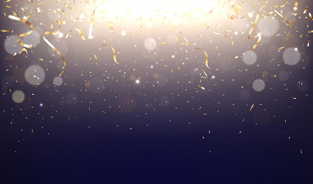 Gold confetti