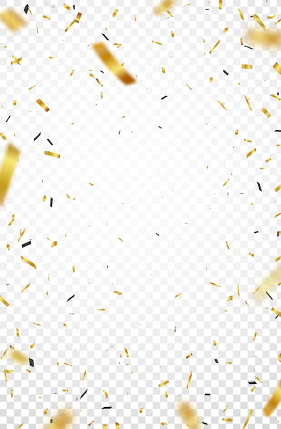 Gold confetti