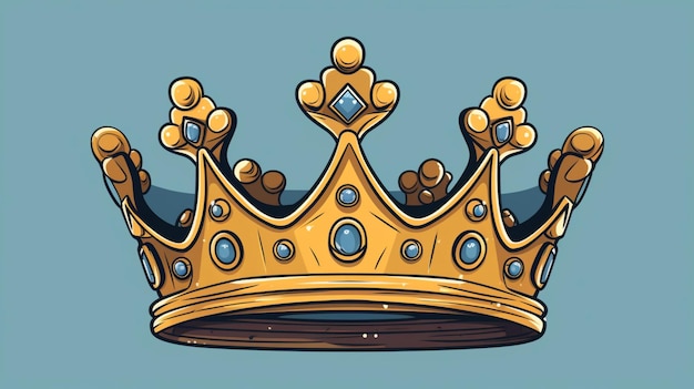 a gold crown with a gold crown on it