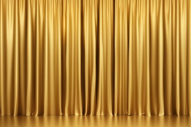 Vector gold curtain with a gold background that says gold