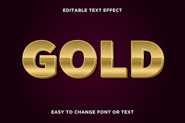 Gold Custom Editable Text Effect