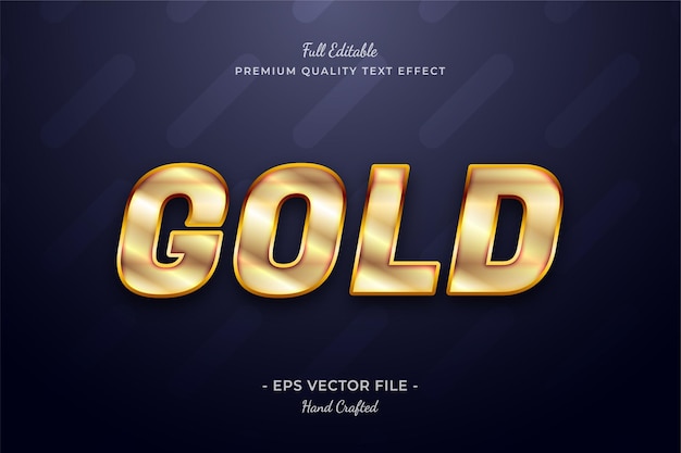 Gold Elegant editable text effect font style