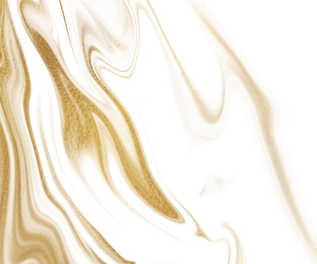 Gold glitter liquid ink texture.