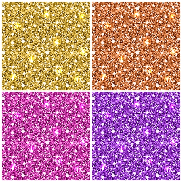 Gold glitter seamless pattern