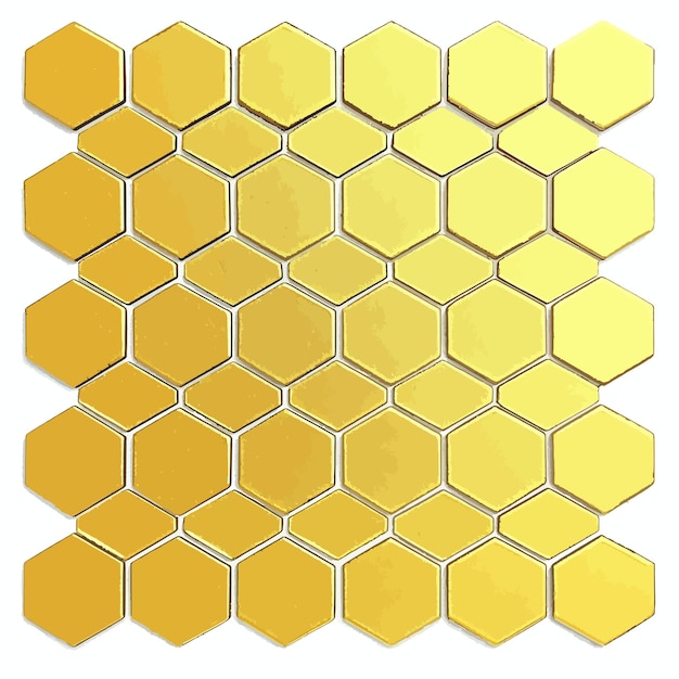 a gold and gold pattern of the hexagons