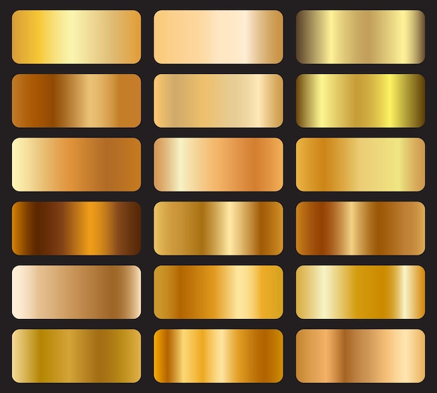 Gold Gradient Collection. Gold Bar Gradient