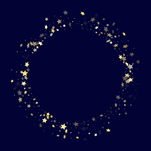 Gold gradient star dust sparkle vector background