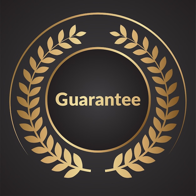 Gold guarantee logo design template