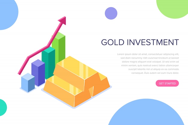 Gold investment landing page