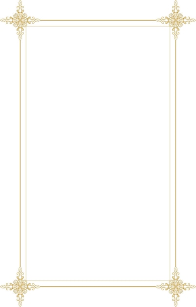 Gold Invitation Simple Elegance Frame