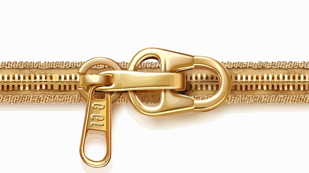 Vector a gold key chain with the word  on it