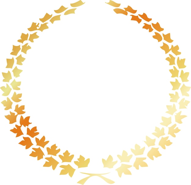 gold laurel wreath