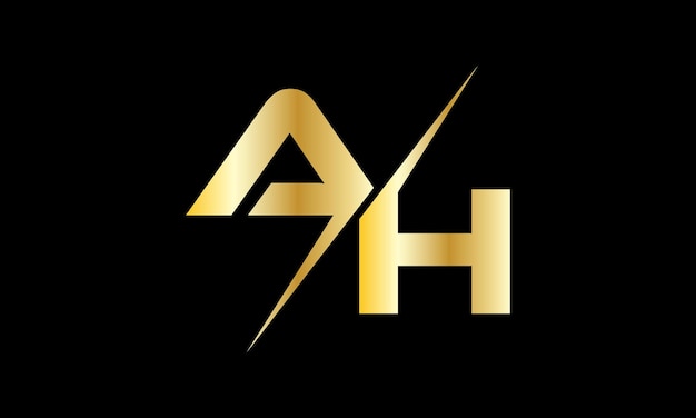 a gold logo with the letters a and the word a on it