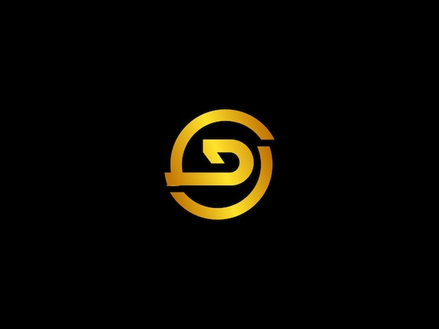 Vector gold logo with the title'gold logo for a new brand '