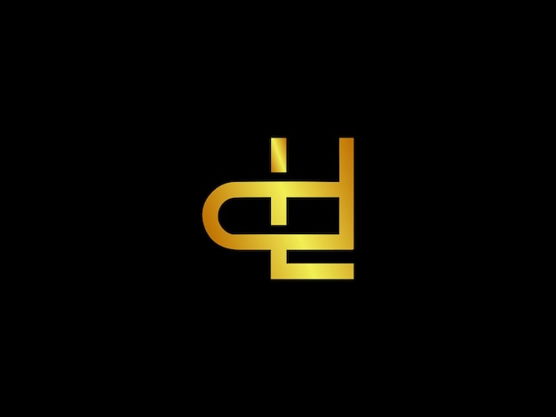 Gold logo with the title'logo for a company called d '