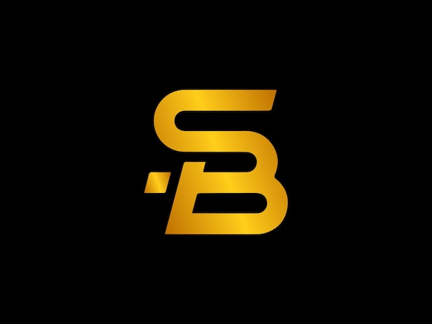 Gold logo with the title'logo for a company called sb '