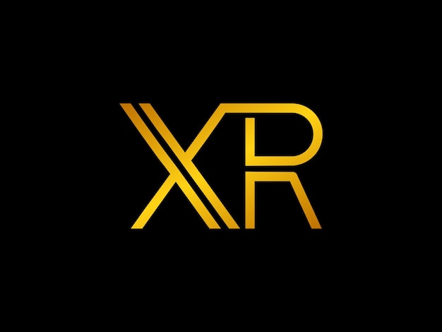 Gold logo with the title'logo for a gold xr '