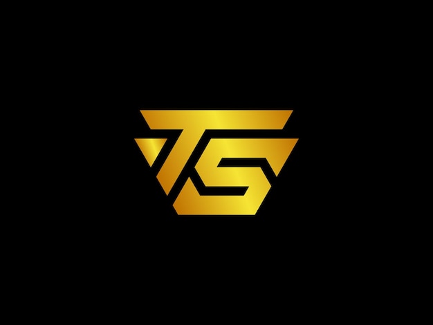 Vector gold logo with the title't '