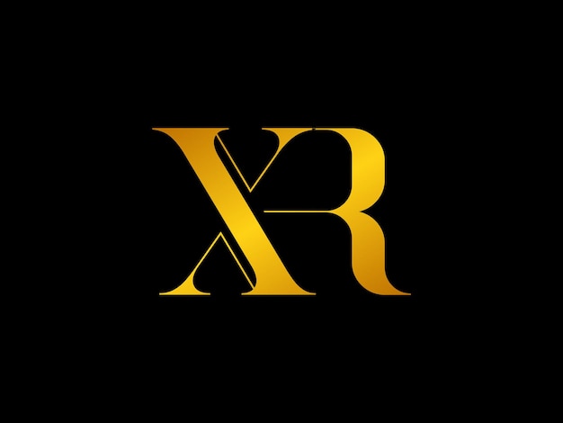 Gold logo with the title'xr '