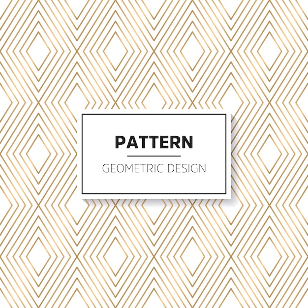 Gold luxury pattern with geometric design