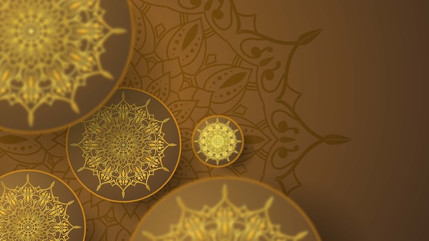 gold mandala background