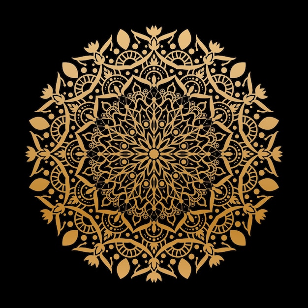 Gold Mandala creative design