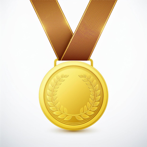 a gold medal with a gold ribbon that says quot gold quot