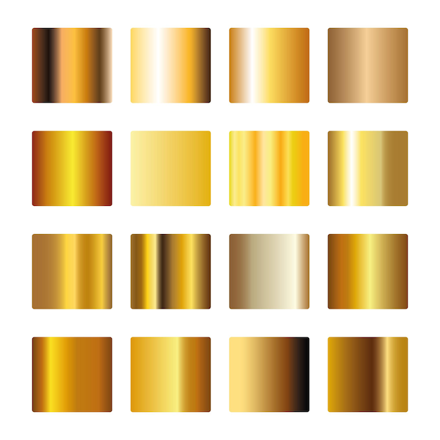 Gold Metal Gradient set collection Shin Luxury Bright