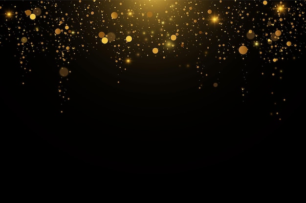 Gold png dust light Bokeh light