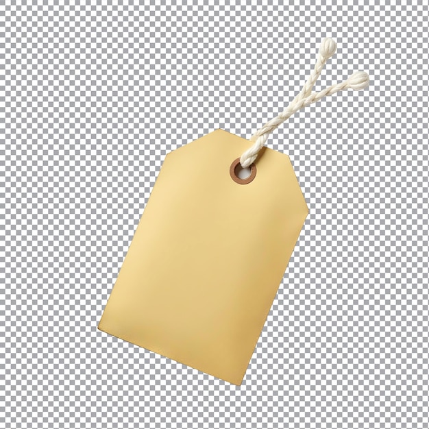 Vector a gold price tag on a transparent background