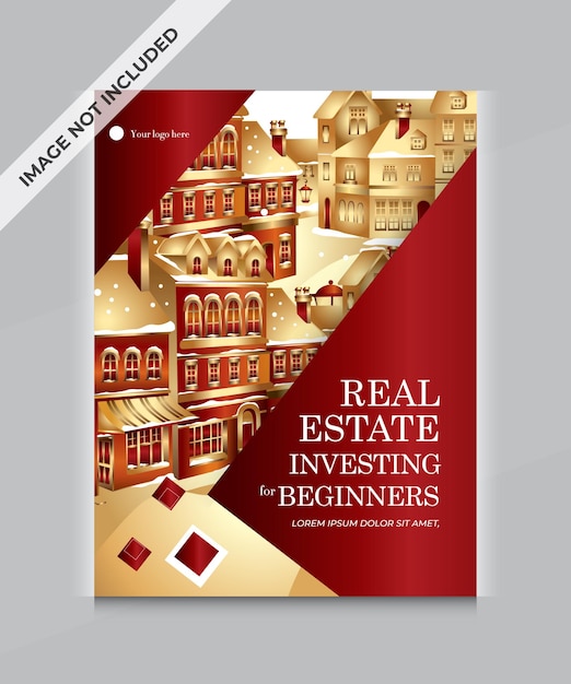 Gold Real Estate Business Flyer Design