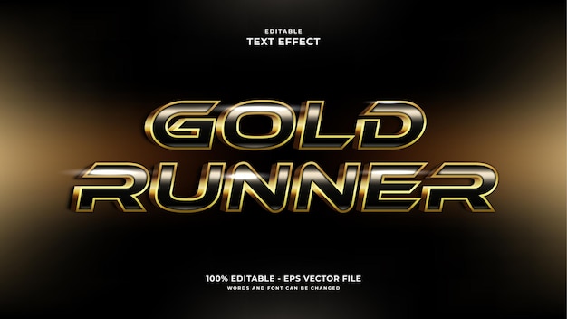 Gold Runner Text Effect