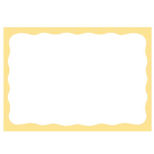 a gold sheet of paper yellow frame