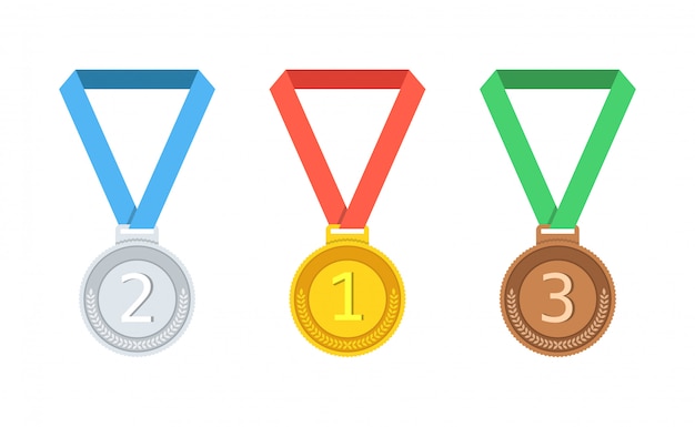 Gold, silver, bronze medal