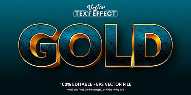 Gold text, shiny gold style editable text effect