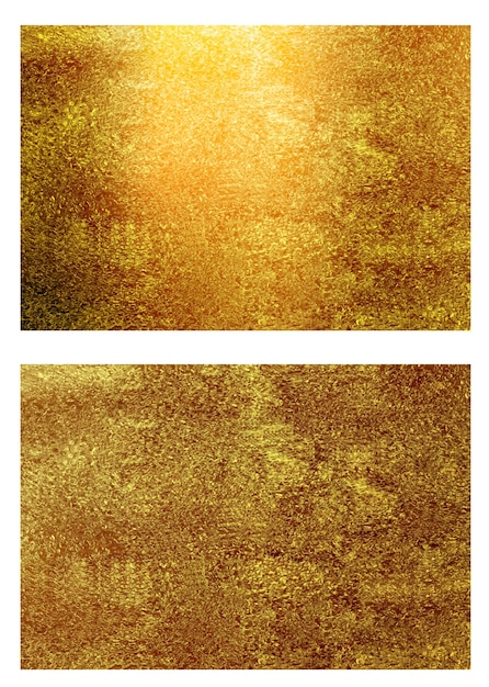 Gold textured backgrounds. Golden holiday backdrop. Vector metal textures set.