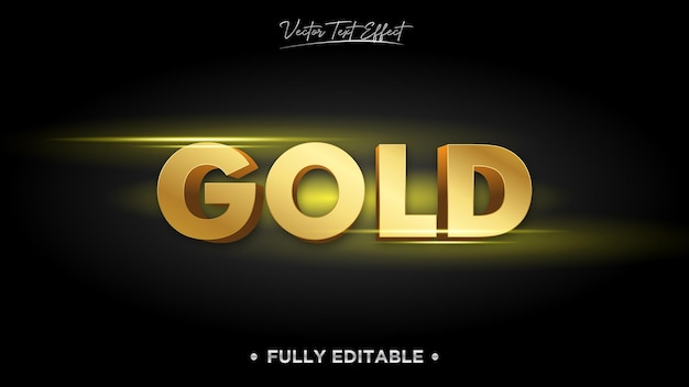 GOLD VECTOR TEXT EFFECT