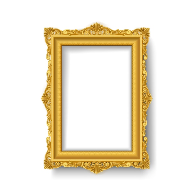 gold  vintage  picture frame 