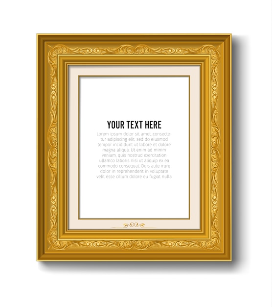 gold vintage  picture frame